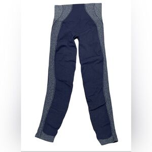 SPANX Navy and Gray seamless Curve Leggings Size XL